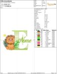 Matriz de Bordado - Pacote Animais Safari (personalizado) (10040) - Image 6