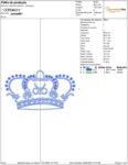 Matriz de Bordado - Coroa (10033) - Image 2