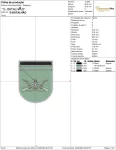 Matriz de Bordado - Brasão Batalhão Infantaria (10087) - Image 2