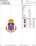 Matriz de Bordado - Brasão (10089) - Image 2