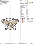 Matriz de Bordado - Patch Abelha (10048) - Imagem 2