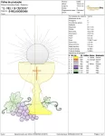 Matriz de Bordado - Religioso Cálice  (10053) - Image 3
