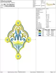 Matriz de Bordado - Religioso com Flores (10072) - Image 3