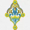 Matriz de Bordado - Religioso com Flores (10072)