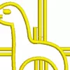Matriz de Bordado - Religioso Cordeiro (10070) - Image 2