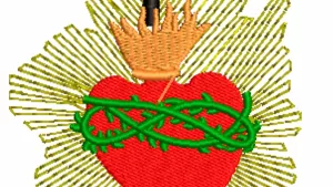 Matriz de Bordado - Religioso Sagrado Coração  (10056) - Image 3