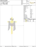 Matriz de Bordado - cruz  (10096) - Image 2