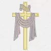 Matriz de Bordado - cruz  (10096)
