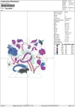 Matriz de Bordado - Floral (10117) - Image 2