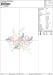 Matriz de Bordado - Floral (10121) - Image 2