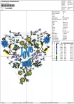 Matriz de Bordado - Floral (10126) - Image 2