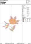 Matriz de Bordado - Floral (10150) - Image 2