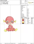 Matriz de Bordado - Flash Baby (10174) - Image 2