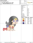Matriz de Bordado - Mulher Maravilha Baby (10179) - Image 2