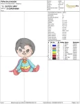 Matriz de Bordado - Super Man Baby (10181) - Image 2