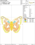 Matriz de Bordado - Borboleta para Blusa infantil (10184) - Image 2