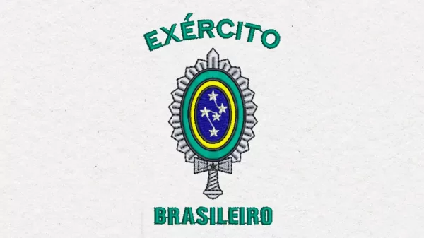 Matriz de Bordado - Brasão Exército Brasileiro (10166)