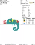 Matriz de Bordado - Camaleãozinho (10183) - Image 2