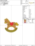 Matriz de Bordado - Cavalo de Balanço (10191) - Image 2