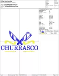 Matriz de Bordado - Churrasco, 2 tamanhos (10196) - Image 2