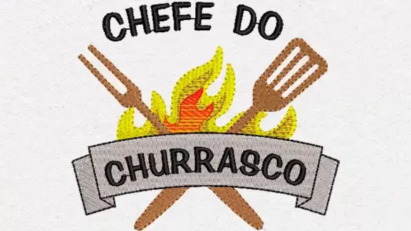 Matriz de Bordado - Chefe do Churrasco, (10197)