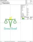 Matriz de Bordado - Serviço Social (10205) - Image 2
