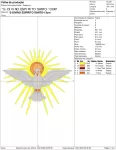 Matriz de Bordado - Divino Espirito Santo  (10219) - Image 2