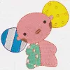 Matriz de Bordado - Bebê fazendinha (10214)