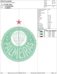 Matriz de Bordado - Brasão do Palmeiras (10224) - Image 2