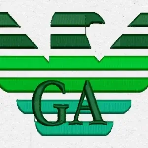 Matriz de Bordado - Logo Armani para Frente