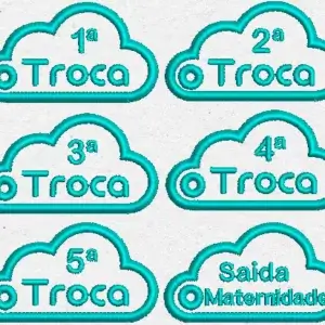 Matriz de Bordado - Nuvem Maternidade (10243)